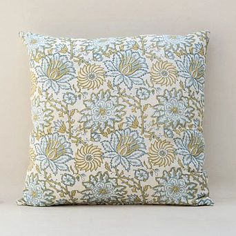 Bloom Blockprint Pillow Cover