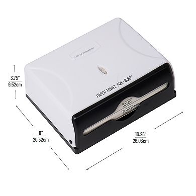 Mind Reader Tri-Fold Paper Towel Dispenser Towel Holder