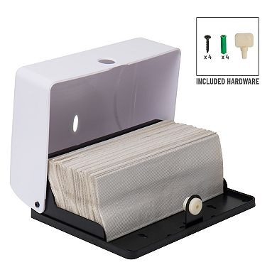 Mind Reader Tri-Fold Paper Towel Dispenser Towel Holder