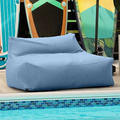 Jaxx Lavista Outdoor Bean Bag Loveseat / Modern Patio Sofa