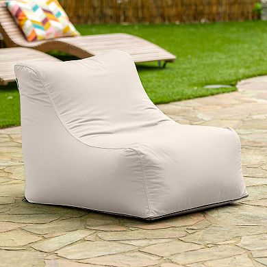Jaxx Ponce Outdoor Bean Bag Chair - Patio and Poolside Lounge Seating