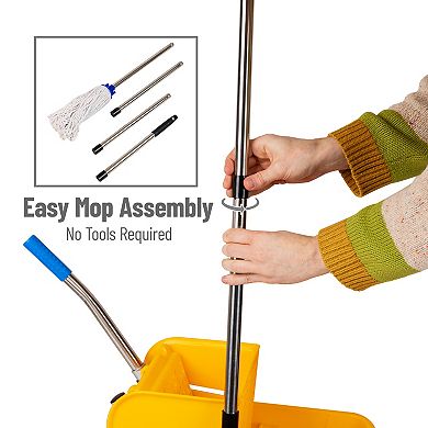 Mind Reader Mop & Bucket Set with Wringer