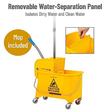 Mind Reader Mop & Bucket Set with Wringer