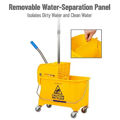 Mind Reader Mop & Bucket Set with Wringer