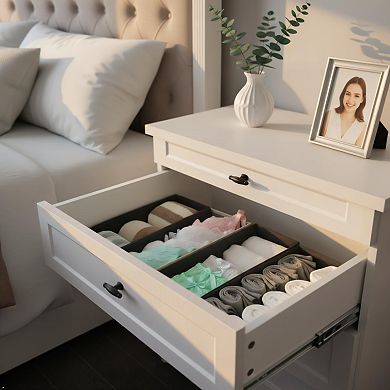 Sock Drawer Organizer Collapsible Fabric Storage Bins Underwear Divider