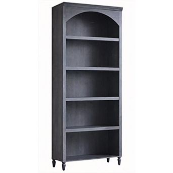 Arched Farmhouse Bookcase Adjustable Shelves Storage Display