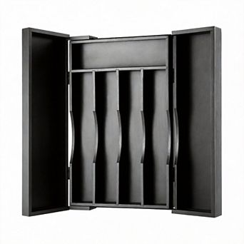 Expandable Bamboo Drawer Organizer Adjustable Cutlery Tray