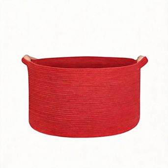 Cotton Rope Basket 22x14" XL Toy Blanket Storage