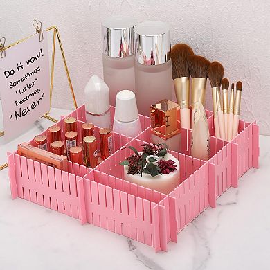 Adjustable Grid Drawer Organizer for Socks Underwear Makeup
