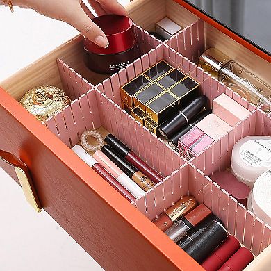 Adjustable Grid Drawer Organizer for Socks Underwear Makeup