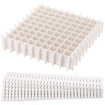 Adjustable Grid Drawer Organizer for Socks Underwear Makeup