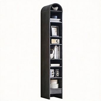 Arched Bookshelf 8 tier Storage Adjustable Open Display Farmhouse