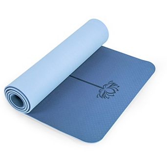Eco Yoga Mat Non-Slip Pilates Fitness 1/4" Thick with Sling