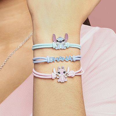 Disney Lilo & Stitch Bracelet 3-Piece Set, Stitch and Angel Cord