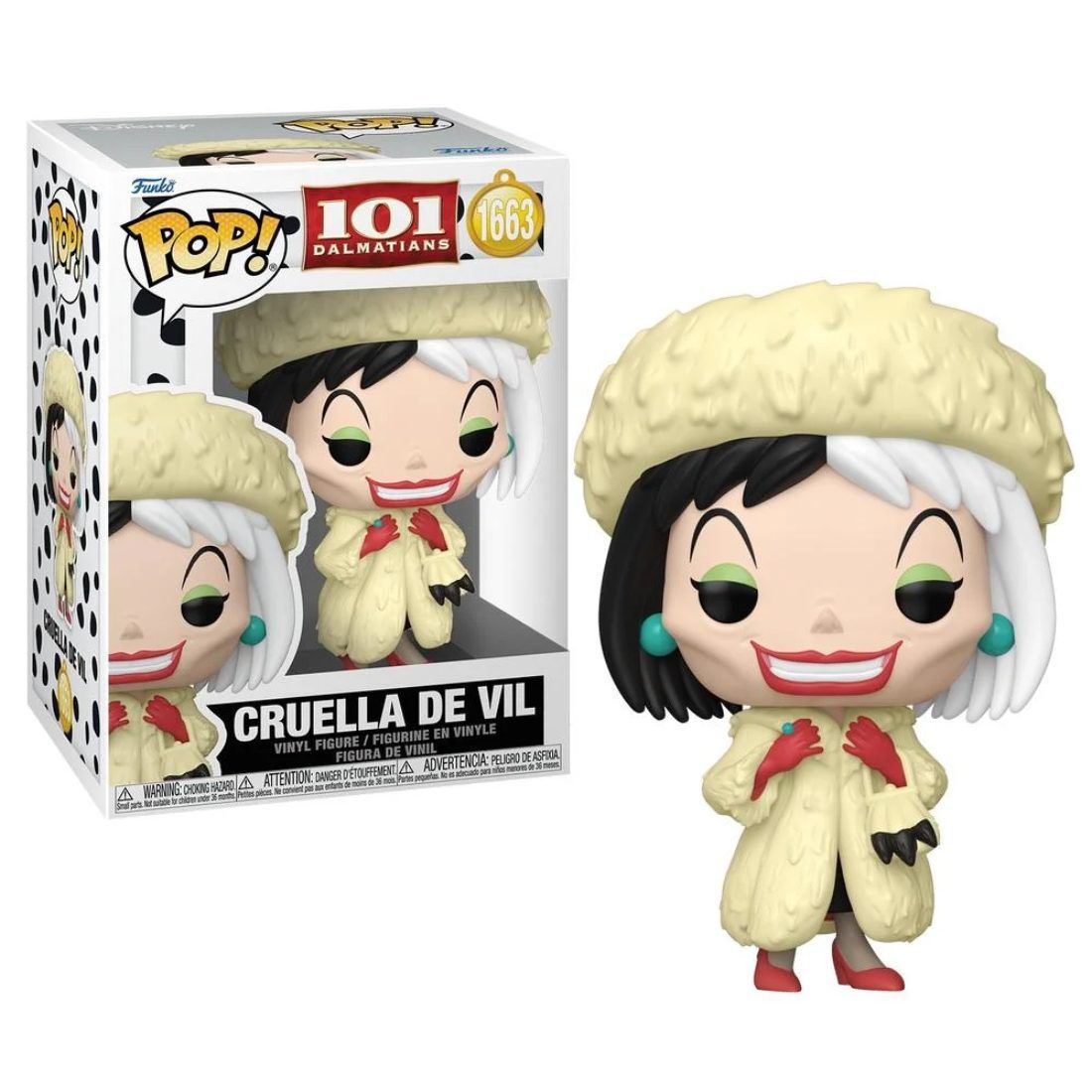 Детская фигурка Funko Pop! 101 Dalmations: Cruella De Vil #1663 — фото 1