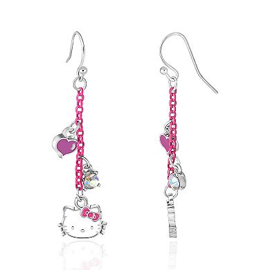 Sanrio Hello Kitty Pink Dangle Earrings, Officially Licensed
