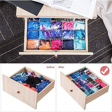 Adjustable Drawer Dividers Organizer for Socks Underwear Makeup