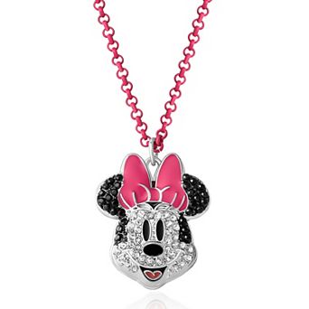 Disney Minnie Mouse Crystal Pendant Necklace