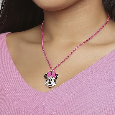 Disney Minnie Mouse Crystal Pendant Necklace
