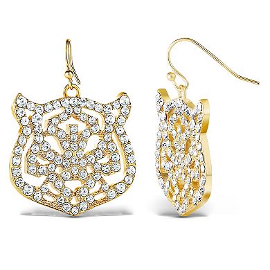JS Jessica Simpson Crystal Tiger Drop Earrings