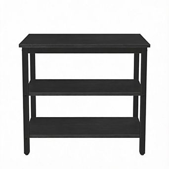 Rustic 3 tier End Table Small Nightstand 11lb 16" Industrial