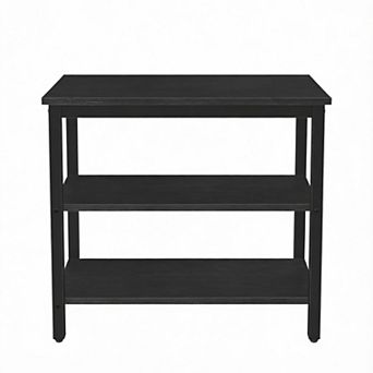 Rustic 3 tier End Table Small Nightstand 11lb 16" Industrial