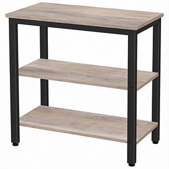 Rustic 3 tier End Table Small Nightstand 11lb 16" Industrial