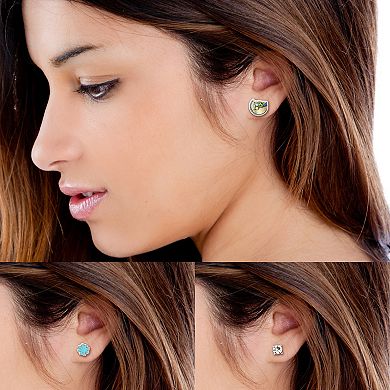 Star Wars The Mandalorian 3 Pairs Stud Earrings Set, Oficially Licensed