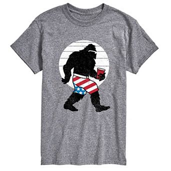 Men's Patriotic Sasquatch Graphic Tee