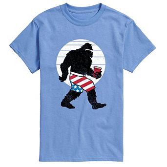 Men's Patriotic Sasquatch Graphic Tee