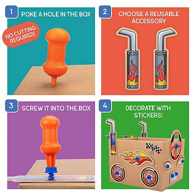 Educational Insights Boxineers Cardboard Vehicles Play Set