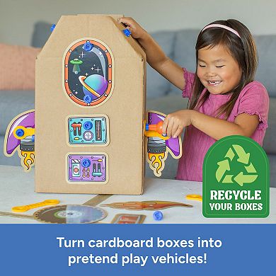 Educational Insights Boxineers Cardboard Vehicles Play Set