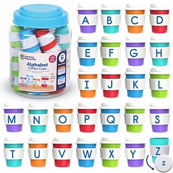 Learning Resources Alphabet Coffee Cups Set
