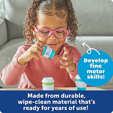 Learning Resources Alphabet Coffee Cups Set