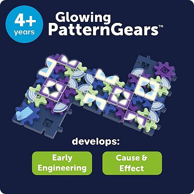 Learning Resources Glowing PatternGears 58-Piece STEM Set