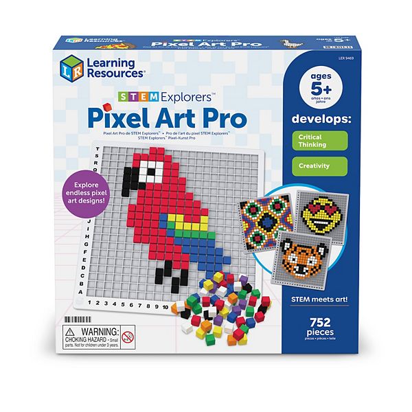 Learning Resources STEM Explorers Pixel Art Pro 752-Piece Activity Set