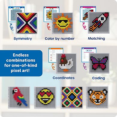 Learning Resources STEM Explorers Pixel Art Pro 752-Piece Activity Set