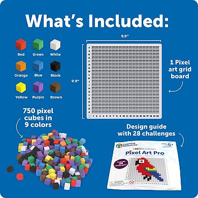 Learning Resources STEM Explorers Pixel Art Pro 752-Piece Activity Set