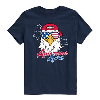 Boys 8-20 American Aura Bald Eagle Graphic Tee