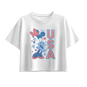 Girls 7-16 Disney's Minnie Mouse Distressed Boxy Tee