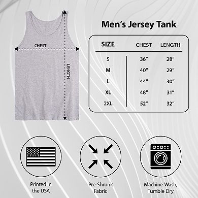 Men's ACDC Distressed American Flag Graphic Tank Top