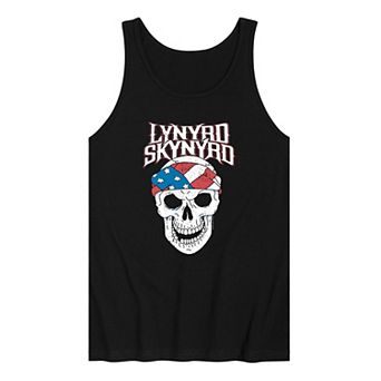 Men's Lynyrd Skynyrd Skull American Flag Graphic Tank Top