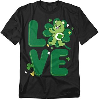 Big & Tall Care Bears Love St. Patrick's Day Graphic Tee