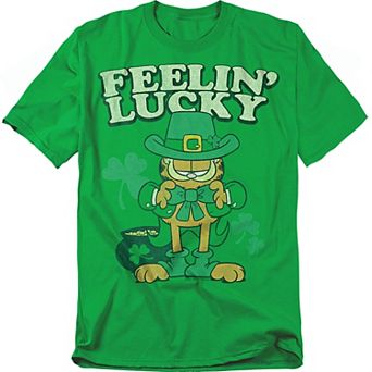 Big & Tall Garfield Feelin' Lucky Graphic Tee