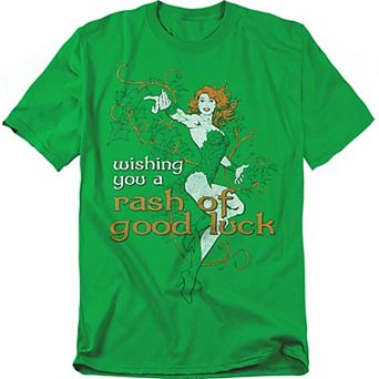 Big & Tall DC Comics Poison Ivy Good Luck Graphic Tee