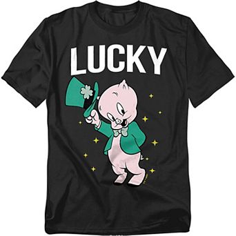 Big & Tall Porky Pig Lucky Graphic Tee