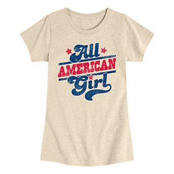 Girls 7-16 All American Girl Vintage Graphic Tee
