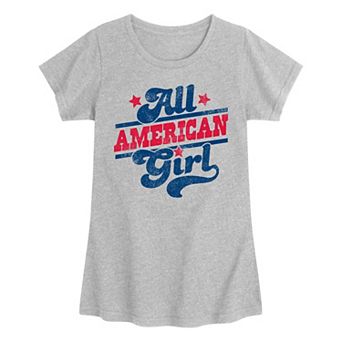 Girls 7-16 All American Girl Vintage Graphic Tee
