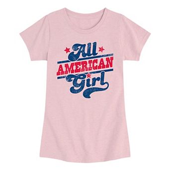 Girls 7-16 All American Girl Vintage Graphic Tee