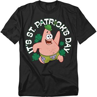 Big & Tall SpongeBob SquarePants Patrick St. Patrick's Day Graphic Tee
